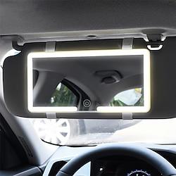 StarFire HD Mirror Car LEDMakeup Mirror Three Gear Adjustment Sun Visor Plate Interior RearMirror Dimmable Touchscreen Auto Vanity Mirror Lightinthebox