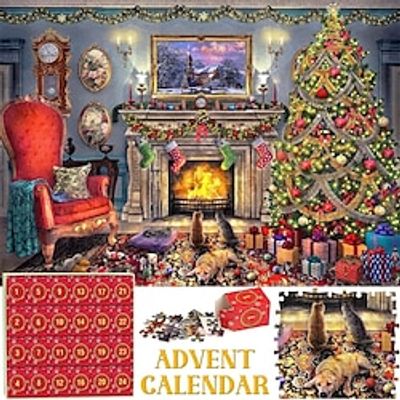 Advent Calendar 2023 Jigsaw Puzzles - 24 Boxes 1008 Pieces Puzzles Countdown to Christmas, Christmas Gifts Stocking Stuffers, Christmas Decorations Christmas Puzzle for Adults Kids, Xmas Gift Lightinthebox Advent Calendar 2023 Jigsaw Puzzles - 24 Boxes 1008 Pieces Puzzles Countdown to Christmas, Christmas Gifts Stocking Stuffers, Christmas Decorations Christmas Puzzle for Adults Kids, Xmas Gift Lightinthebox