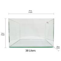 Aqua Viu Curved Glass Tanks - 45 X 28 X 30 Cm