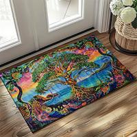 Tree of Life Colorful Doormat Non-Slip Oil Proof Rug Indoor Outdoor Mat Bedroom Decor Bathroom Mat Entrance Rug Door Mat Lightinthebox