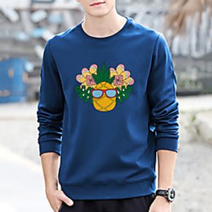 Unisex Pullover Cartoon Print Casual Casual Hoodies Sweatshirts  Blue Yellow Khaki Lightinthebox