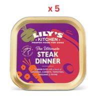 Lily's Kitchen The Ultimate Steak Dinner Wet Dog Food - 150G Pack Of 5