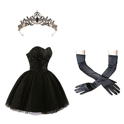 1950s Vintage Inspired Outfits Party Costume Princess Women's Feather Cosplay Costume Sheath / Column Christmas Formal Evening Party / Cocktail Dress miniinthebox