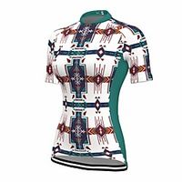 21Grams Women's Short Sleeve Cycling Jersey Summer Spandex White Retro Bike Top Mountain Bike MTB Road Bike Cycling Quick Dry Moisture Wicking Sports Clothing Apparel / Stretchy / Athleisure miniinthebox - thumbnail
