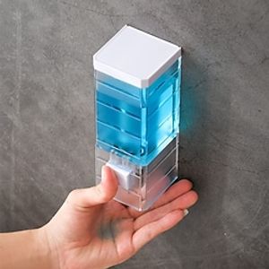 Soap Dispenser Home Transparent Wall Mounted Manual Bathroom Hotel Single End Hand Wash Dispenser Nail Free Soap Dispenser Lightinthebox