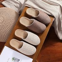 Unisex Massage Linen Slippers Bathroom Slippers Sandals Non-Slip Quick Drying Shower Soft Open Toe Platform Cloud Slides for Women and Men Indoor Outdoor Lightinthebox - thumbnail