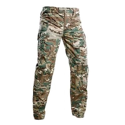 Men's Tactical Pants Hiking Pants Camo Pants Outdoor Athleisure Daily Sports Soft Comfortable Pocket Plain Full Length Cotton Blend Fashion Casual Activewear Black Army Green Micro-elastic Lightinthebox