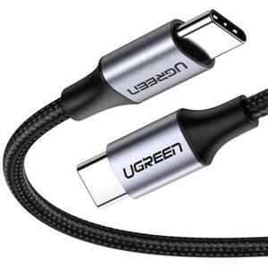 UGREEN USB-C to C Cable | Alu Case | Nylon Braided | 3A PD 60W Fast Charging | 2m | BK