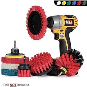 9pack Drill Brush Car Wash Disc Brush Car Tire Brush Electric Cleaning Brush Car Wash Brush Head Electric Drill Brush Lightinthebox