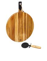 Gentlemen's Hardware Pizza Cutter & Serving Board 15 Inch