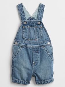 Baby Denim Shortalls With Washwell&#153