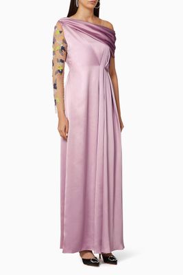 Kia Hand Beaded Draped Gown Kia Hand Beaded Draped Gown