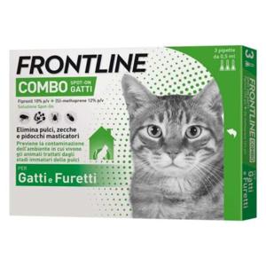 Frontline Flea & Tick Spot On Combo for Cats & Home Protection 3pcs