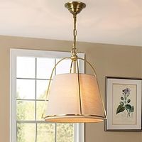 Vintage Farmhouse Pendant Lights 4 Lights Rustic Antique Pendant Lights with Fabric Shade E14 Chandelier for Bedroom Hallway Bar Living Room Dining Room Gold Lightinthebox - thumbnail