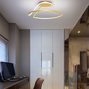 LED Ceiling Light 52 cm Circle Design Geometric Shapes Flush Mount Lights Acrylic Artistic Style Modern Style Industrial Gold Modern Nordic Style 220-240V Lightinthebox