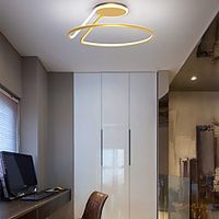 LED Ceiling Light 52 cm Circle Design Geometric Shapes Flush Mount Lights Acrylic Artistic Style Modern Style Industrial Gold Modern Nordic Style 220-240V Lightinthebox - thumbnail
