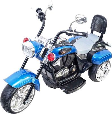 Megastar Freddo Battery Powered Chopper Style Electric Bike Ride On Trike - Blue (UAE Delivery Only)