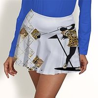 Women's Tennis Skirts Golf Skirts Breathable Quick Dry Moisture Wicking Tennis Clothing Golf Apparel Regular Fit Pleated Printed Summer Tennis Golf Pickleball Lightinthebox - thumbnail