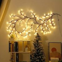 1pc 96LED Branch Light, For Desktop Wall Decoration, 8 Modes, USB Powered DIY Holiday Tree Vine Light, Halloween Decoration, Christmas Decoration Night Light Lightinthebox - thumbnail