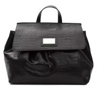 Pompei Donatella Chic Convertible Croc-Print Leather Bag - PO-5824