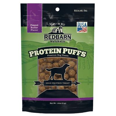 Redbarn Dog Protein Puffs Pb Rewards 1.8Oz / 51gm Dog Treats Redbarn Dog Protein Puffs Pb Rewards 1.8Oz / 51gm Dog Treats