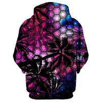Men's Unisex Pullover Hoodie Sweatshirt Graphic Pocket Hooded Casual Daily Holiday 3D Print Sportswear Galaxy In My Palm Hoodies Sweatshirts  Long Sleeve Lightinthebox - thumbnail