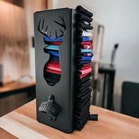 Can Cooler Holder with Bottle Opener, Wall Mounted Can Cooler Holder, 2 in 1 Can Cooler Holder, Ergonomic Magnetic Metal Can Cooler Dispenser Lightinthebox - thumbnail