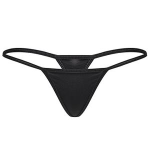 Sexy Seamless Breathable Cotton Elastic Thongs Hollow V-Strings For Women