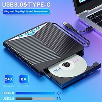 4 USB With LED Lights External CDDVD Players For Personal Computers CDDVD Players. Type-C Multi-function Extender Card Reader For WindowsLiunxMac Osfor Mac BookNote Bookfor I MacMac OSSEME Lightinthebox