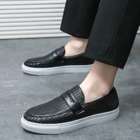 Men's Sneakers Loafers Slip-Ons Skate Shoes Penny Loafers Walking Business Casual British Office Career PU Black Brown Spring Fall Lightinthebox