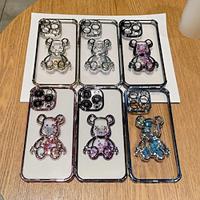 Phone Case For iPhone 15 Pro Max Plus iPhone 14 13 12 11 Pro Max Plus Back Cover Transparent Shockproof Bear TPU Lightinthebox