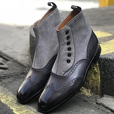 Men's Boots Button Boots Formal Shoes Dress Shoes Walking Business Casual British Daily Office Career PU Plush Height Increasing Mid-Calf Boots Zipper Black Red Brown Fall Winter miniinthebox Men's Boots Button Boots Formal Shoes Dress Shoes Walking Business Casual British Daily Office Career PU Plush Height Increasing Mid-Calf Boots Zipper Black Red Brown Fall Winter miniinthebox