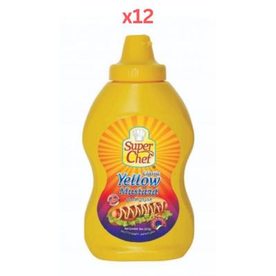 Super Chef Yellow Mustard 8 Oz (Pack Of 12)