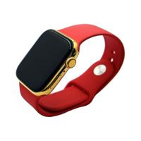 Mansa Design Customized Apple Watch Series 7 44mm With 24K Pure Gold And Alligator Leather Strap - thumbnail