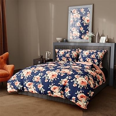 Floral Pattern Duvet Cover Set,Printed Boho Comforter Cover Bedding Sets With Envelope Pillowcase, For Bedroom, Guest Room Decor Lightinthebox