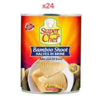 Super Chef Bamboo Shoot Halves In Brine 565Gm (Pack Of 24)