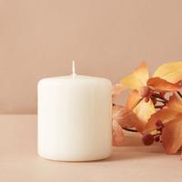 Solid Pillar Candle - 8 cms