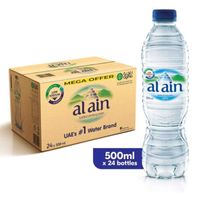 Al Ain Bottled Drinking Water 500ml Pack of 24