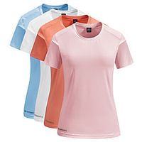 Women's T shirt Hiking Tee shirt Short Sleeve Crew Neck Tee Tshirt Top Outdoor Quick Dry Lightweight Breathable Soft Autumn  Fall Spring Summer POLY Solid Color Jacinth Gray White Sky Blue Climbing Lightinthebox - thumbnail