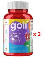 Goli Kids Multi Gummies, 80Pcs (Pack Of 3)