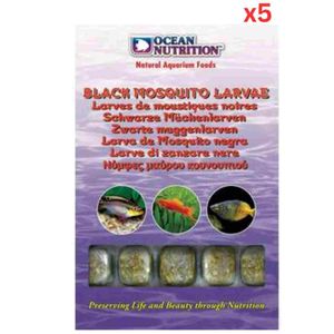 Ocean nutrition Black Mosquito Larvae 100G Pack Of 5