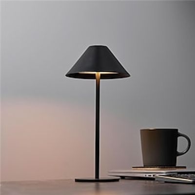 Retro Rechargeable Metal Home Table Lamp LED Touch Dimmer Desktop Night Light Wireless Reading Lamp For Restaurant Hotel Bar Bedroom Decor Light 1X Lightinthebox