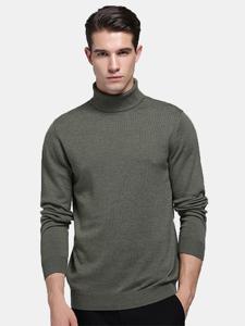 Mens Woolen High-neck Sweater