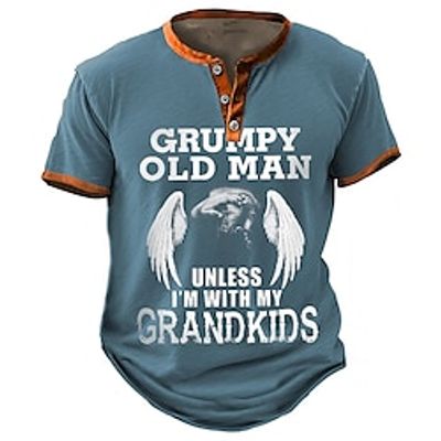 Graphic Letter Wings Fashion Retro Vintage Classic Men's 3D Print T shirt Tee Henley Shirt Sports Outdoor Holiday Going out T shirt Navy Blue Blue Army Green Short Sleeve Henley Shirt Spring Summer Lightinthebox Graphic Letter Wings Fashion Retro Vintage Classic Men's 3D Print T shirt Tee Henley Shirt Sports Outdoor Holiday Going out T shirt Navy Blue Blue Army Green Short Sleeve Henley Shirt Spring Summer Lightinthebox