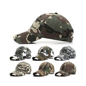 Men's Baseball Cap Yellow Light Green Cotton Streetwear Stylish Casual Daily Outdoor clothing Holiday Camo / Camouflage Adjustable Sunscreen miniinthebox