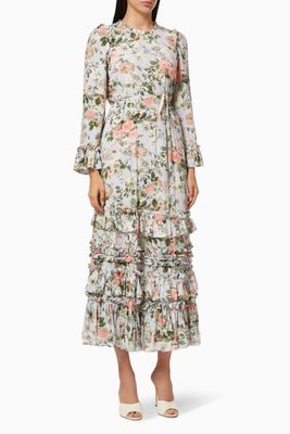 Esther Floral Ankle Gown Esther Floral Ankle Gown