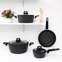 Royalford Chef Art Aluminium Cookware Set 7 Pieces - RF9557