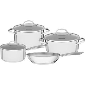 Tramontina Stainless Steel Cookware Set 7Pcs Tri-ply Bottom UNA 65280310