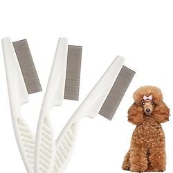 Dog Rabbits Cat Pets Grooming Plastic Stainless steel Grooming Kits Comb Dog Clean Supply Portable Massage Washable Casual Casual / Daily Pet Grooming Supplies One-piece Suit Lightinthebox