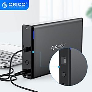 ORICO 3.5 inch HDD Case Type C Hard Drive Enclosure SATA to USB 3.1 External Hard Drive Reader for 2.5/3.5 HDD Support 16TB miniinthebox